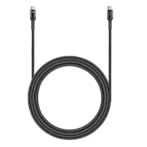 USB Star Braided Type C to Type C Data Cable, 100 W Braided C to C 100 W Data Cable